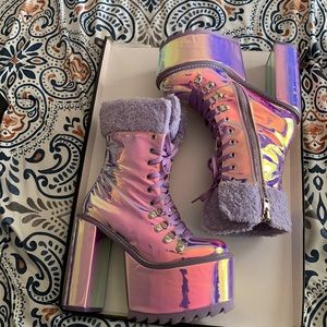 Rave women platform boots